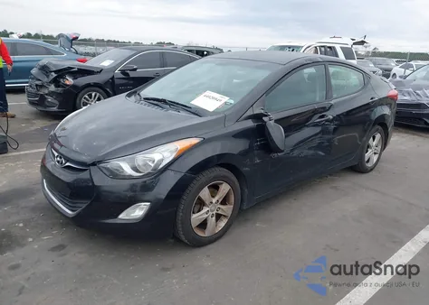 2013 Hyundai Elantra Gls z USA, uszkodzony, nr VIN KMHDH4AE0DU792706